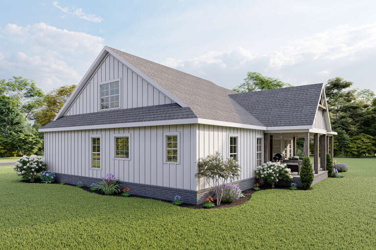 Modern Farmhouse House Plan #009-00295 Elevation Photo