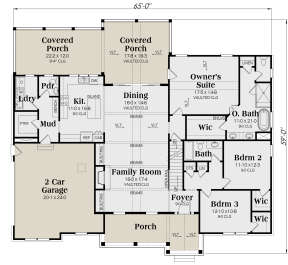 Main Floor for House Plan #009-00295