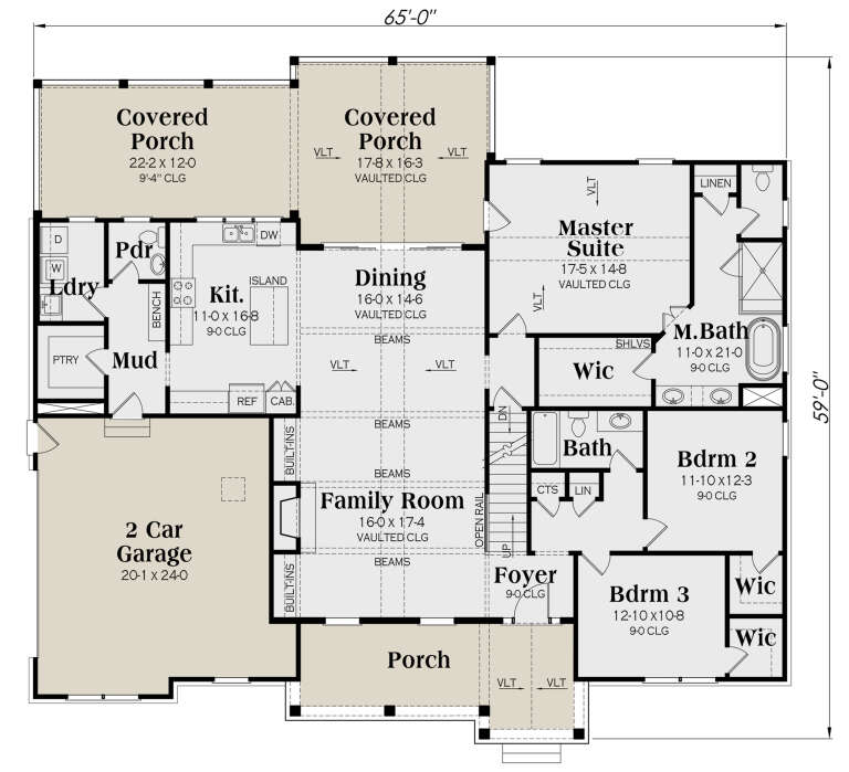 House Plan House Plan #24940 Drawing 1