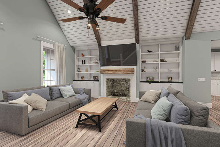 Modern Farmhouse House Plan #009-00295 Additional Photo