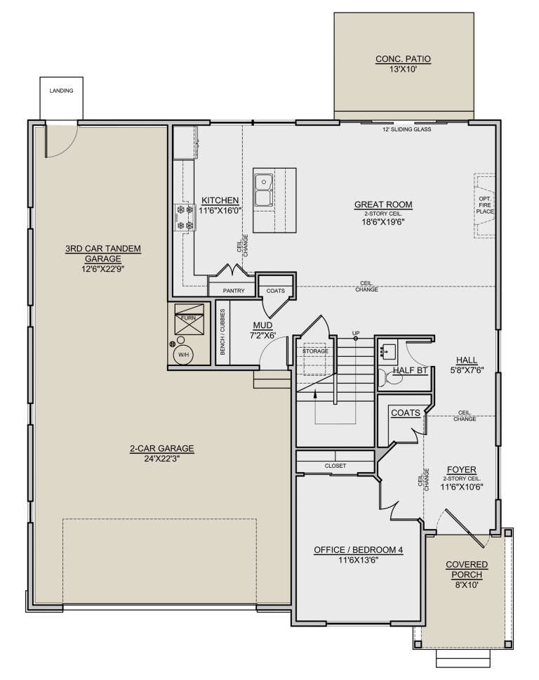 House Plan House Plan #24941 Drawing 1