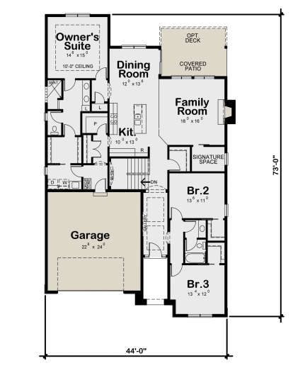 Main Floor for House Plan #402-01666