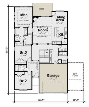 Main Floor for House Plan #402-01667