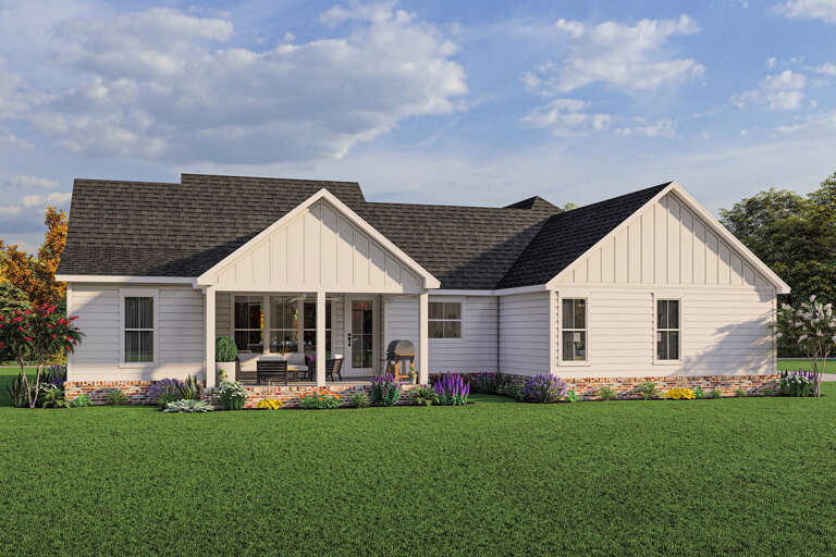 Modern Farmhouse House Plan #4534-00040 Elevation Photo