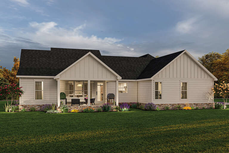 Modern Farmhouse House Plan #4534-00040 Elevation Photo