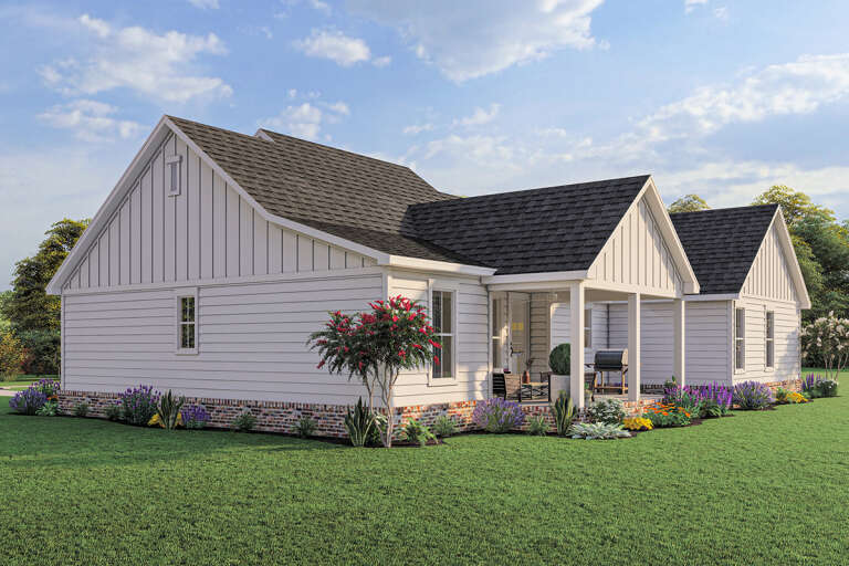 Modern Farmhouse House Plan #4534-00040 Elevation Photo