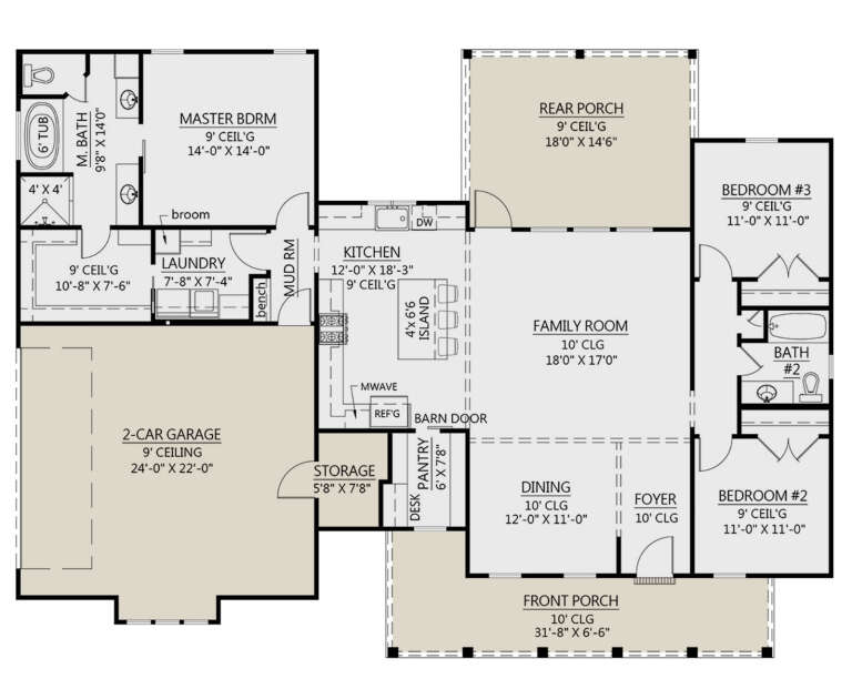 House Plan House Plan #24947 Drawing 1