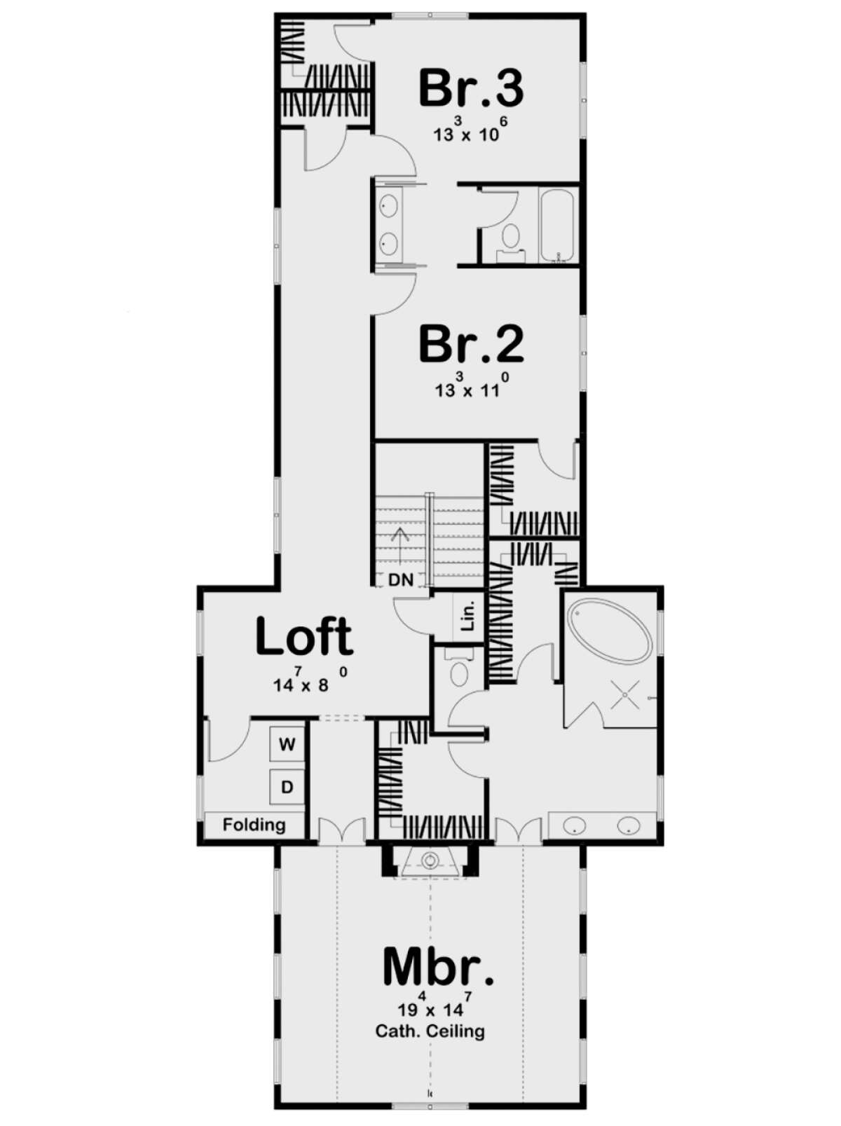 Second Floor for House Plan #963-00456