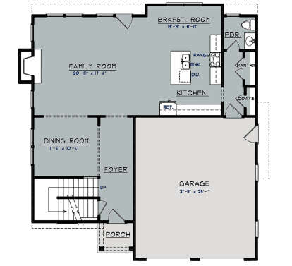 Main Floor for House Plan #3418-00013