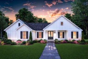 Modern Farmhouse House Plan #4534-00041 Elevation Photo