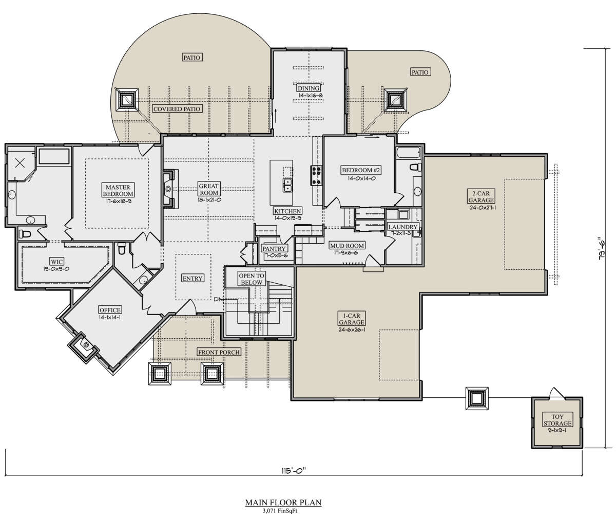 Main Floor for House Plan #5631-00140