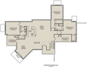 Basement for House Plan #5631-00140