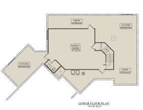 Basement for House Plan #5631-00141