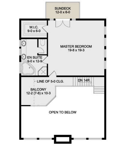 Second Floor for House Plan #2699-00005