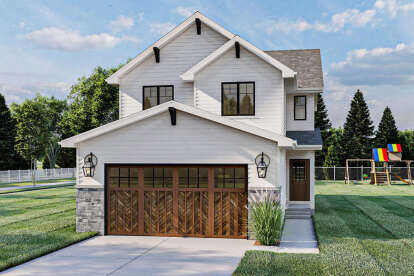 3 Bed, 2 Bath, 1566 Square Foot House Plan - #963-00460
