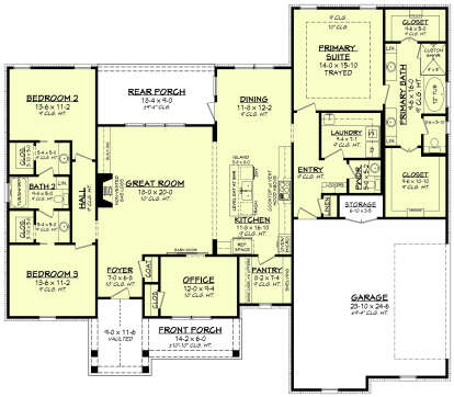 Main Floor for House Plan #041-00235