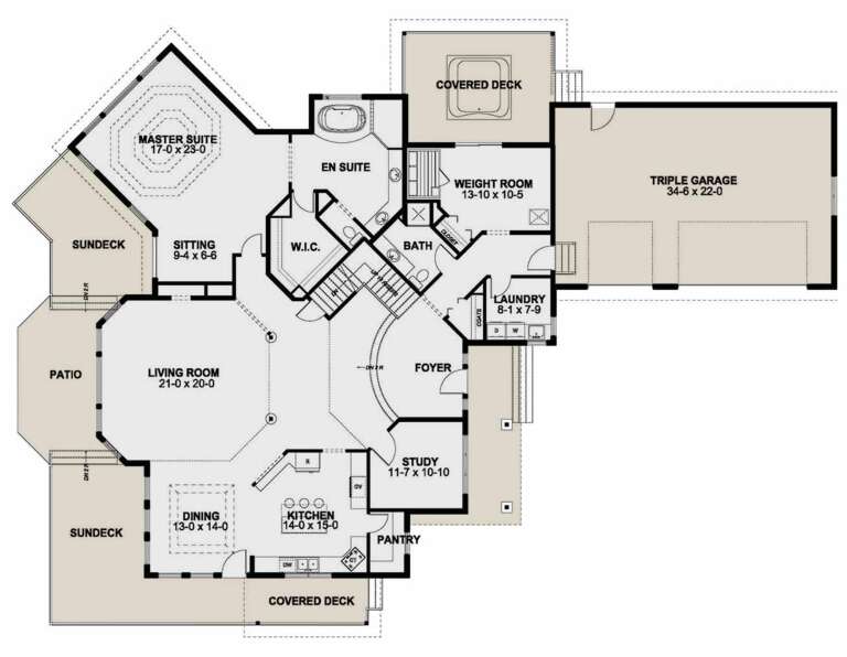 House Plan House Plan #24965 Drawing 1