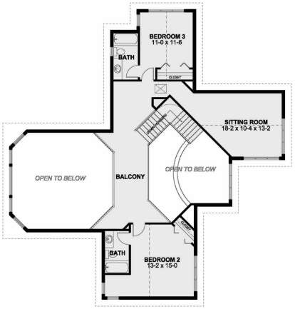 Second Floor for House Plan #2699-00007