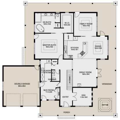Main Floor for House Plan #2699-00008
