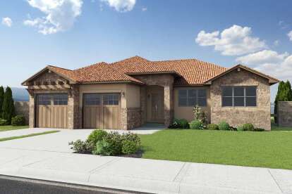 Mediterranean House Plan #2699-00009 Elevation Photo