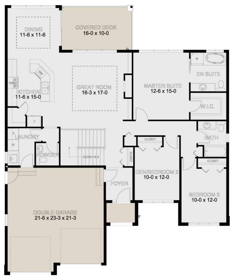 House Plan House Plan #24967 Drawing 1