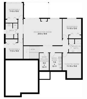 Basement for House Plan #2699-00009
