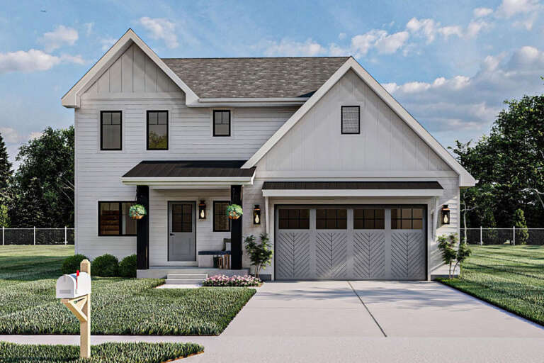 Modern Farmhouse House Plan #963-00461 Elevation Photo