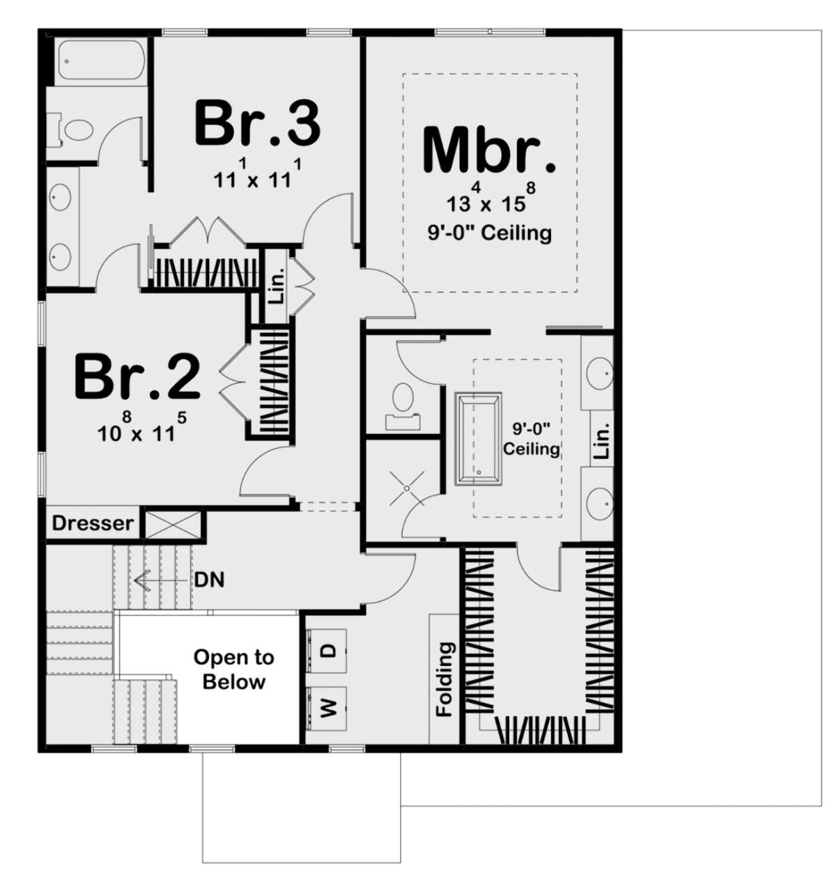 Second Floor for House Plan #963-00461