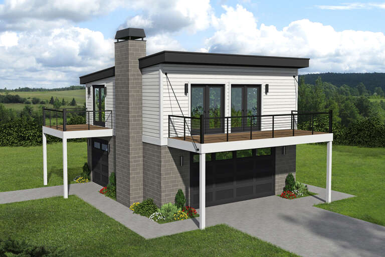 Modern House Plan #940-00253 Elevation Photo