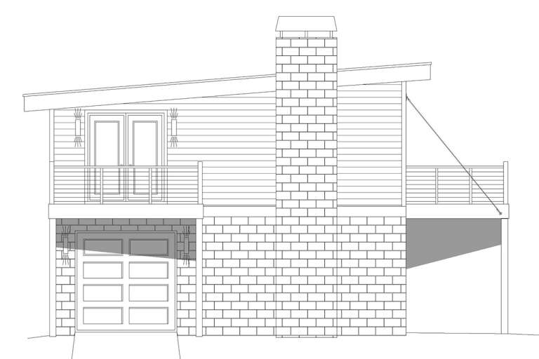 Modern  House Plan #940-00253 Elevation Photo