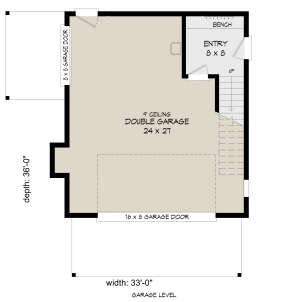 First Floor for House Plan #940-00253