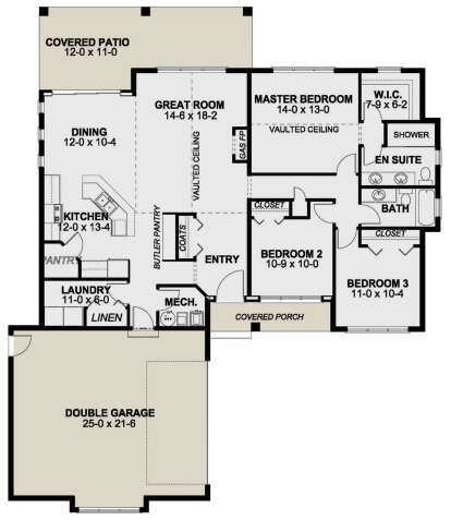 Main Floor for House Plan #2699-00010