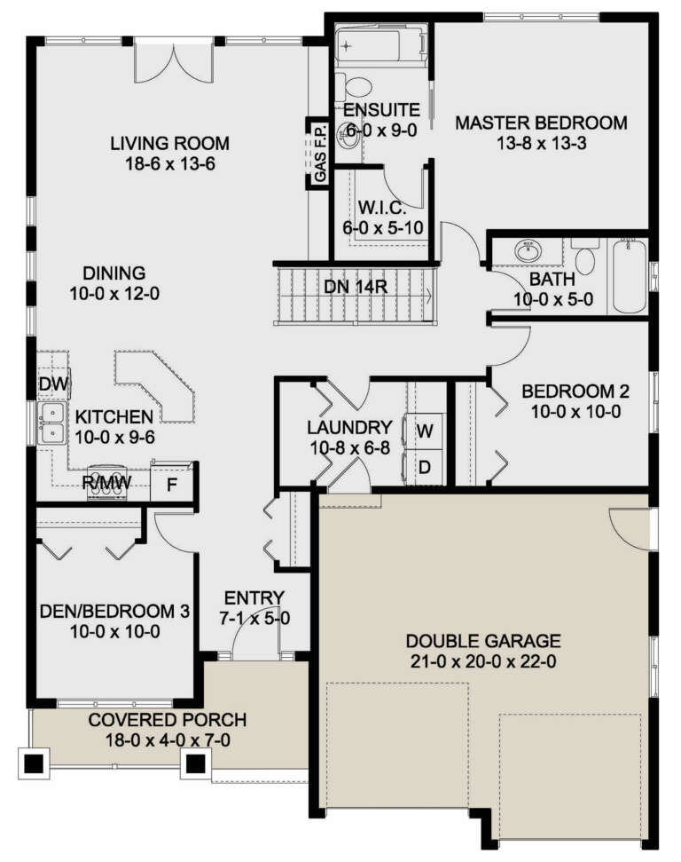 House Plan House Plan #24974 Drawing 1
