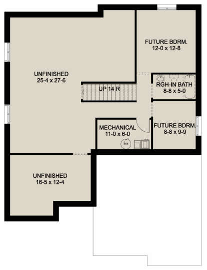 Basement for House Plan #2699-00011