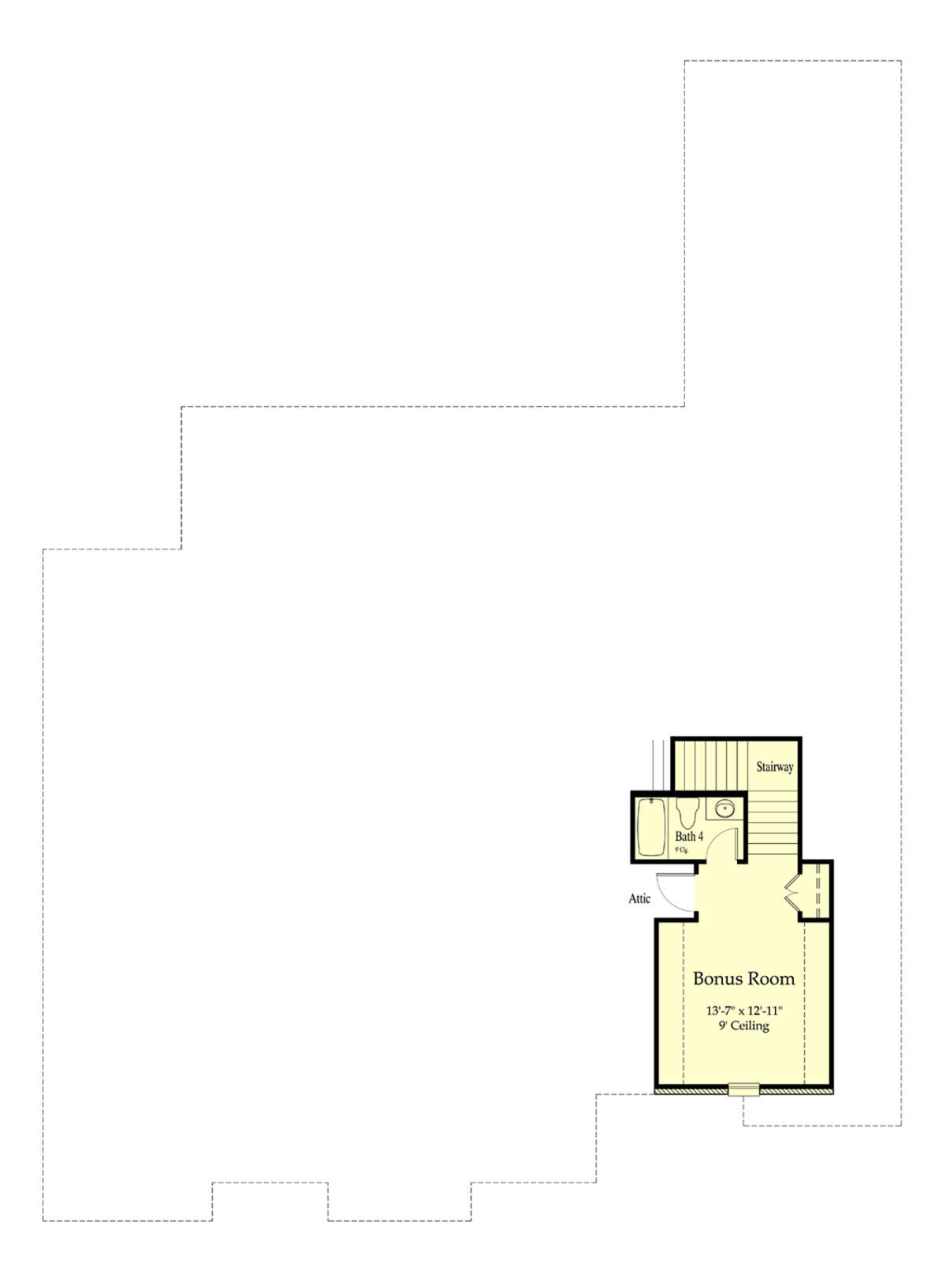 Bonus Room for House Plan #7516-00053