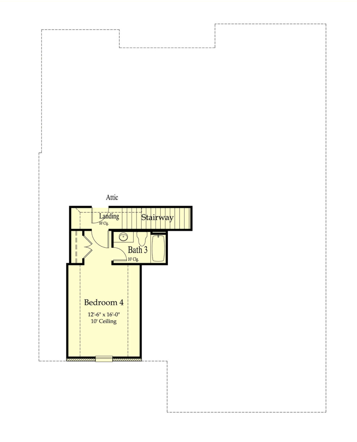 Bonus Room for House Plan #7516-00054