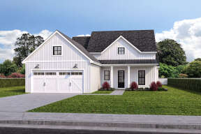 Modern Farmhouse House Plan #7516-00056 Elevation Photo