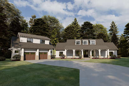 Modern Farmhouse House Plan #8318-00177 Elevation Photo