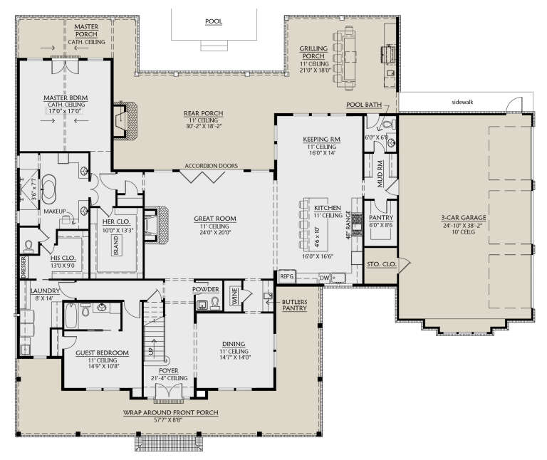 House Plan House Plan #24984 Drawing 1