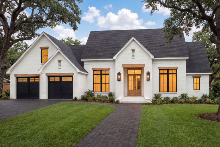 House Plan House Plan #24985 Angled Front Elevation