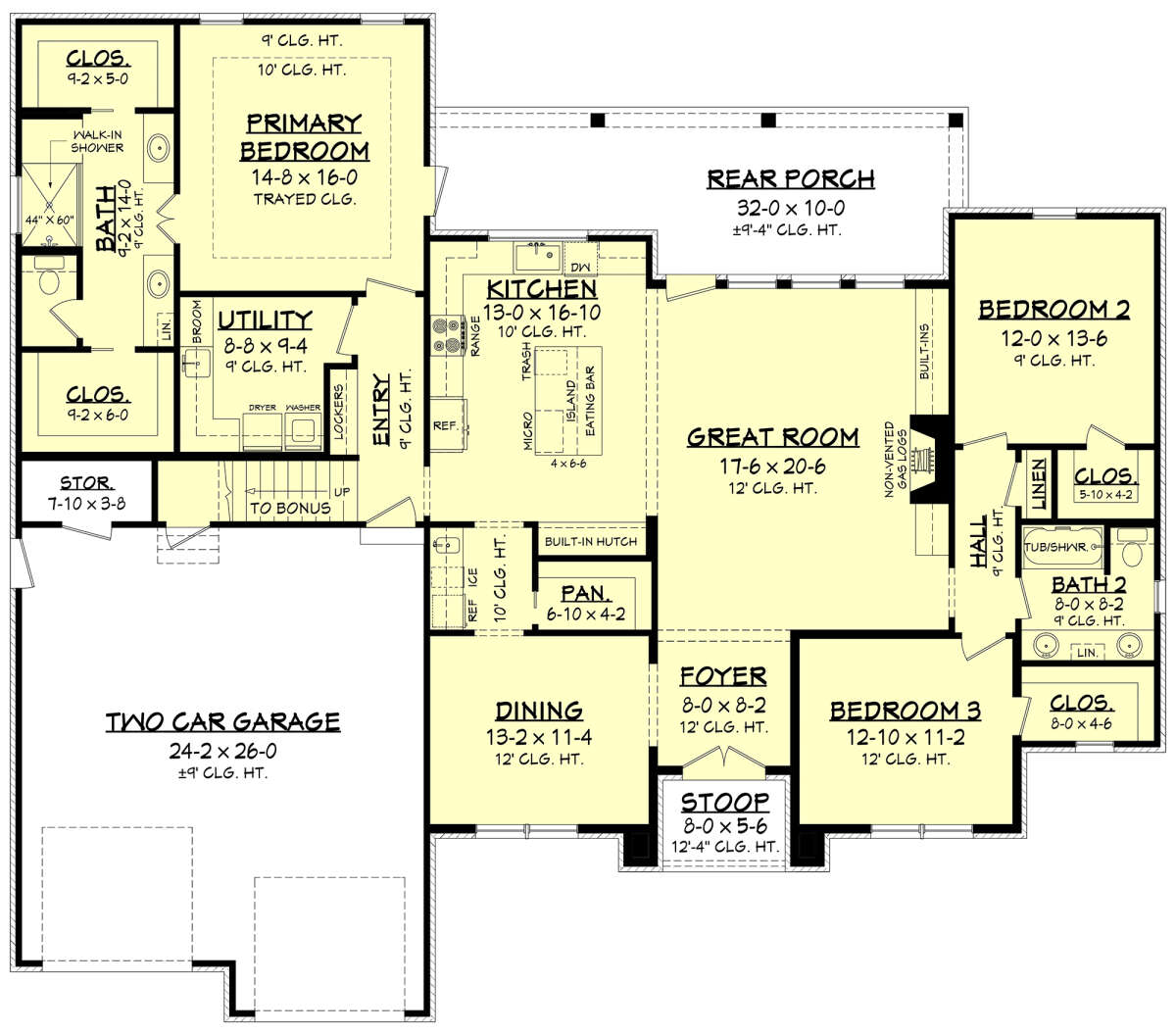Main Floor for House Plan #041-00236