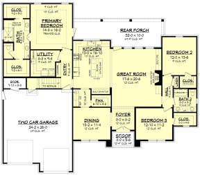 Main Floor for House Plan #041-00236