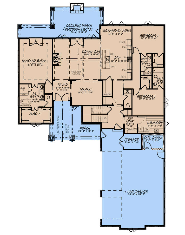 House Plan House Plan #24986 Drawing 1