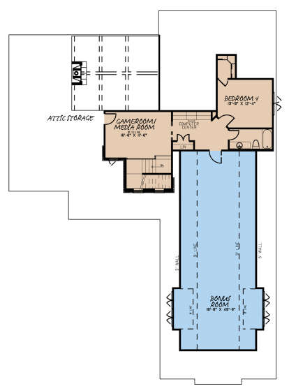 Second Floor for House Plan #8318-00178