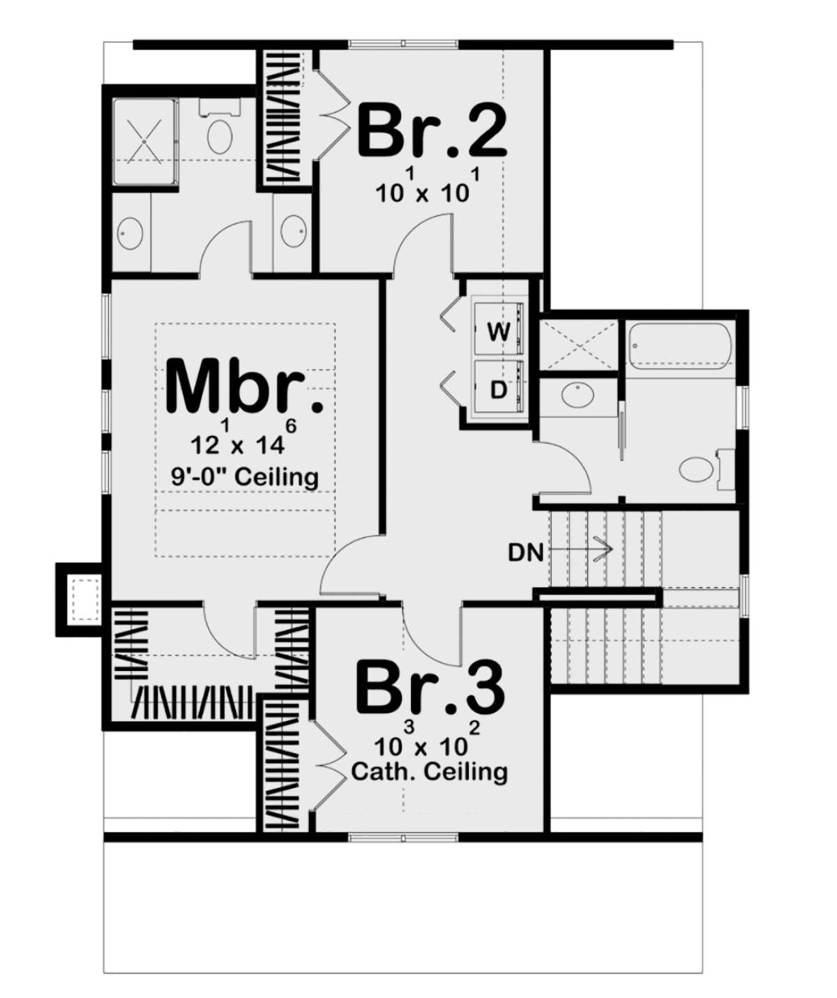 Second Floor for House Plan #963-00463