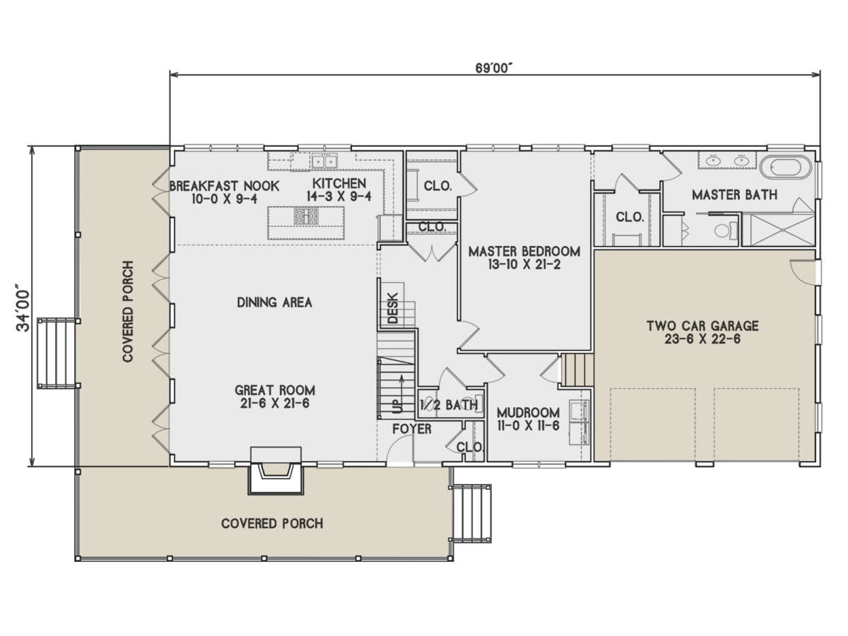 Main Floor for House Plan #4351-00015