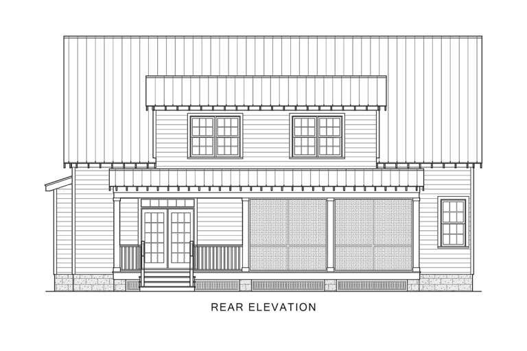 Modern Farmhouse House Plan #4351-00016 Elevation Photo