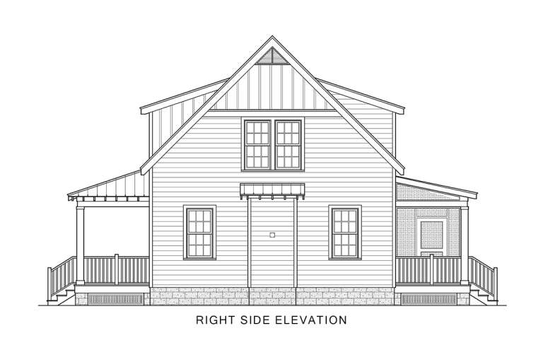 Modern Farmhouse House Plan #4351-00016 Elevation Photo