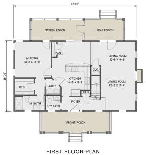 Main Floor for House Plan #4351-00016