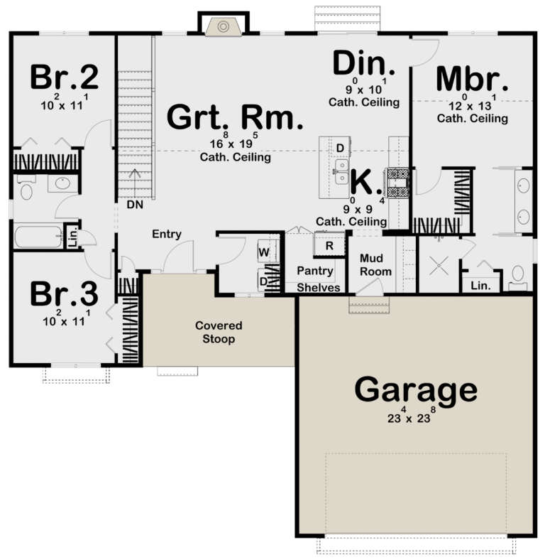 House Plan House Plan #24992 Drawing 1